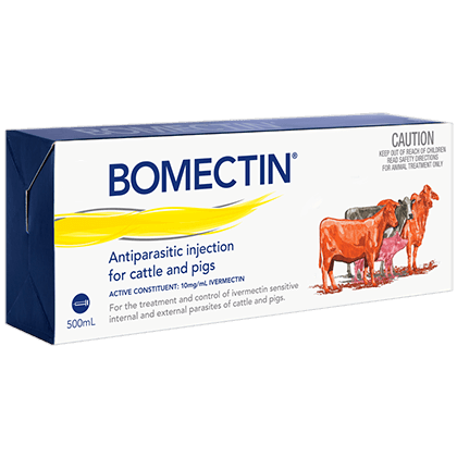 Bomectin™ Antiparasitic Injection for Cattle and Pigs 500ml